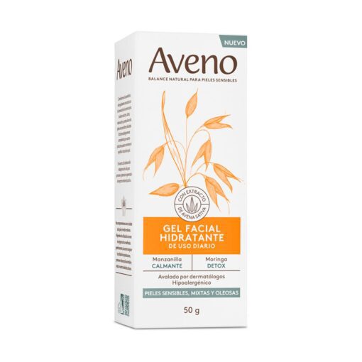 AVENO GEL HIDATANTE FACIAL PIEL SENSIBLE MIXTA 50 GR